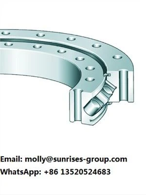 XU160405-RR Slewing Ring, keresztezett görgős csapágy, fogaskerék-fogak nélkül